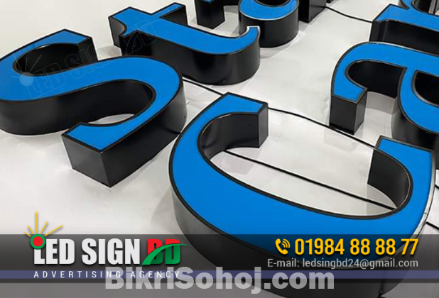 Acrylic Top Letter with Led Sign Board Neon